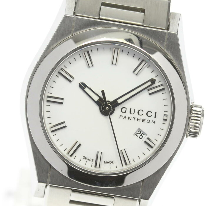 楽天市場】☆良品【GUCCI】グッチ パンテオン デイト 115.5 クォーツ  