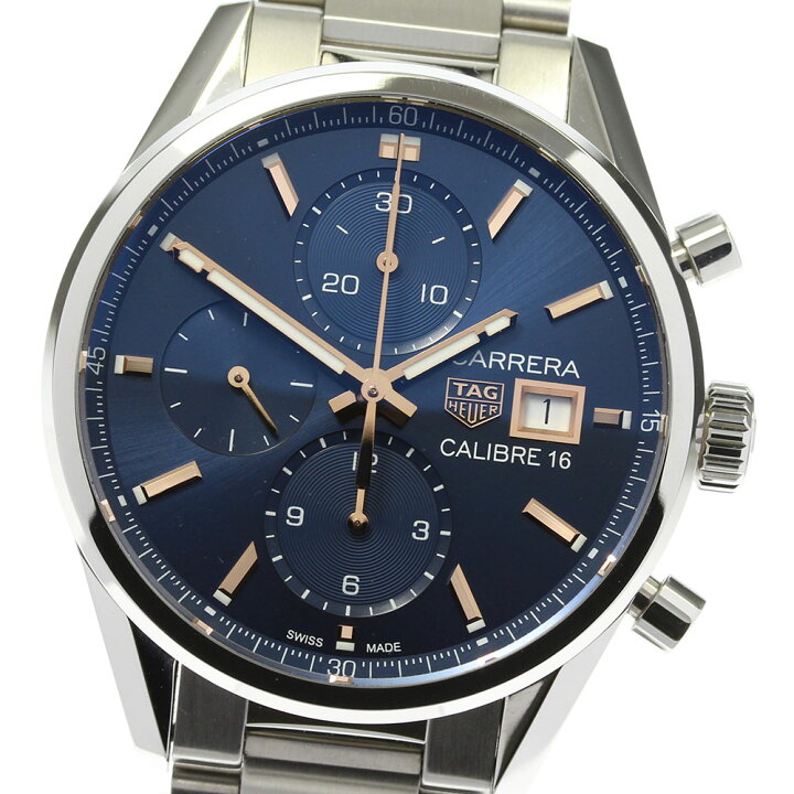 楽天市場】美品☆箱・保【TAG HEUER】タグホイヤー カレラ キャリバー 
