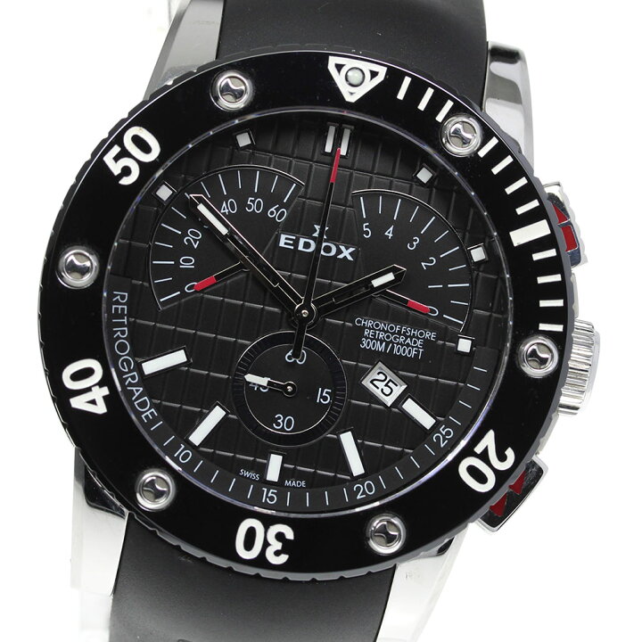楽天市場】箱付【EDOX】エドックス クラス1 クロノオフショア 