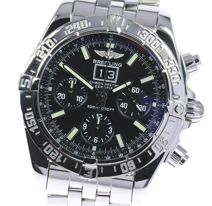 楽天市場】☆良品【BREITLING】ブライトリング クロノマット ブラック 
