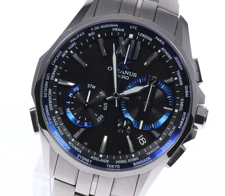 楽天市場】☆良品 箱保付【CASIO】カシオ オシアナス マンタ OCW-S3400  