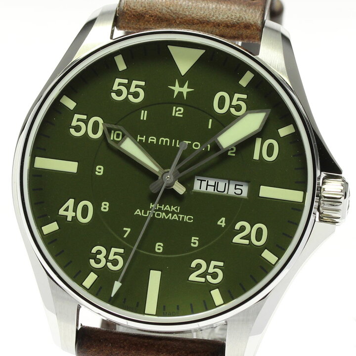 楽天市場】箱保付き ☆美品【HAMILTON】ハミルトン カーキ パイロット  