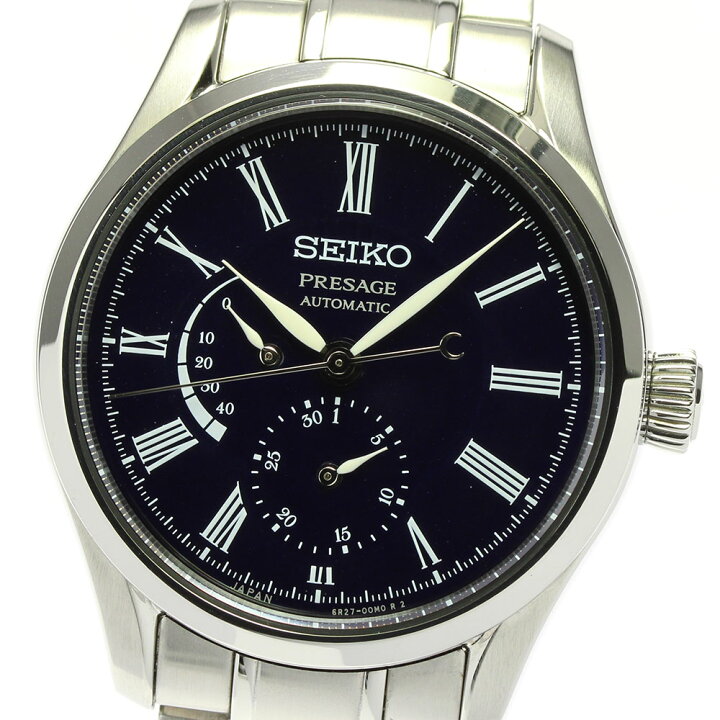 楽天市場】☆美品【SEIKO】セイコー プレサージュ メカニカル 青琺瑯  