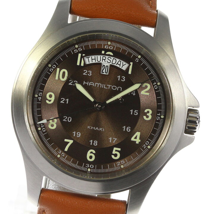 楽天市場】良品☆【HAMILTON】ハミルトン カーキ デイデイト H644510 