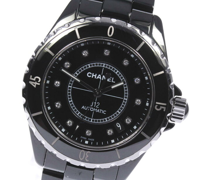 楽天市場】☆良品 箱・保証書・取説付【CHANEL】シャネル J12 黒  