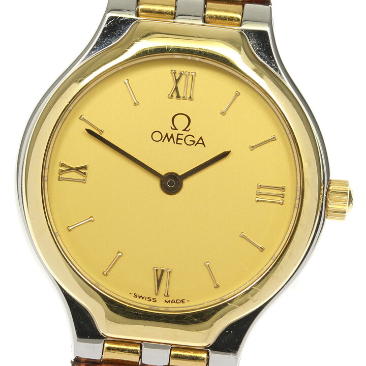 楽天市場】☆良品【OMEGA】オメガ デビル YGベゼル クォーツ  
