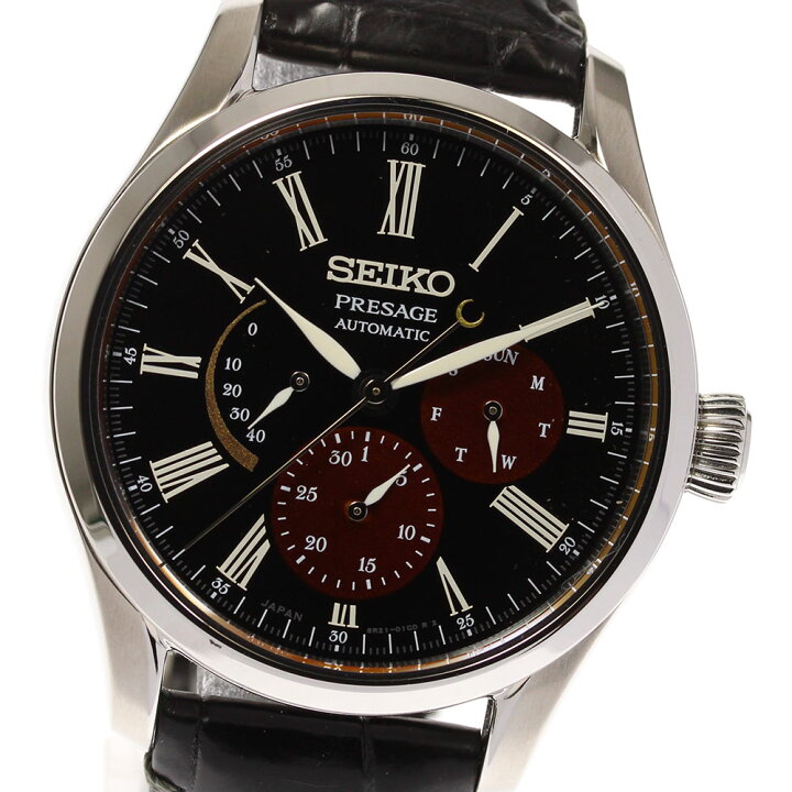 楽天市場】箱保付き ☆美品【SEIKO】セイコー プレサージュ 漆・白檀塗  