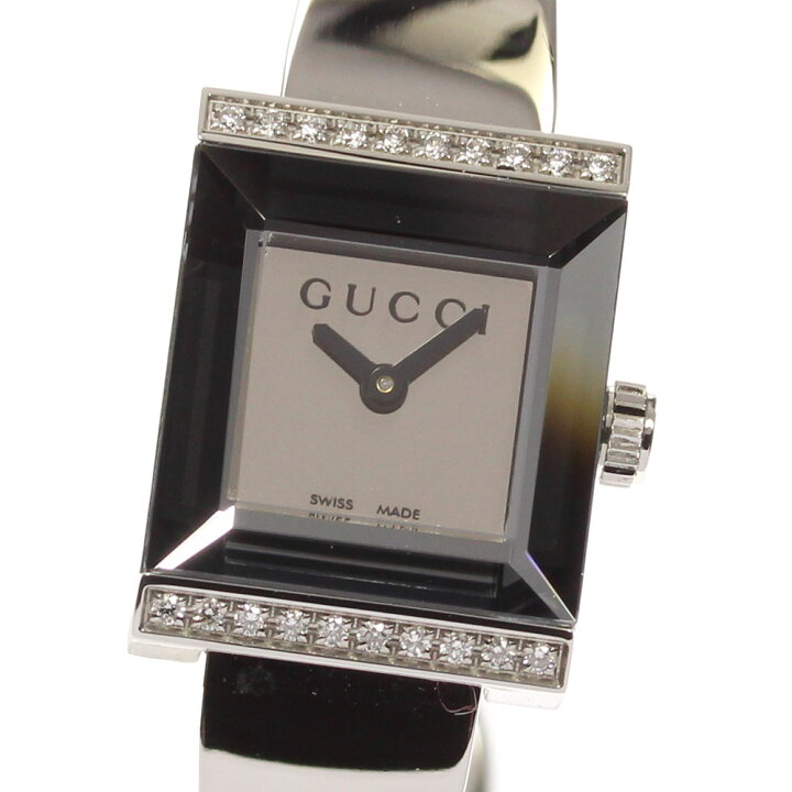 楽天市場】【GUCCI】グッチ Gフレーム ダイヤベゼル 128.5/YA128504  