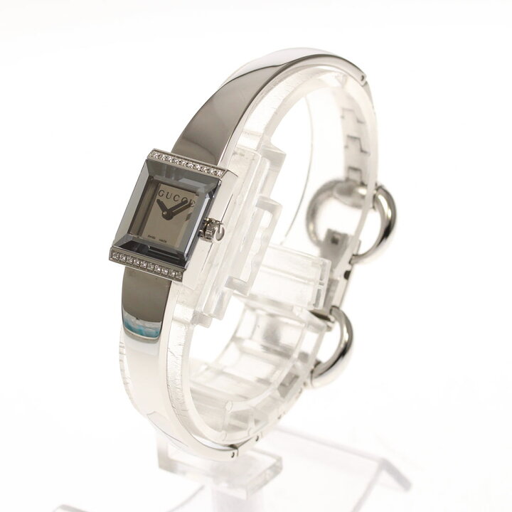楽天市場】【GUCCI】グッチ Gフレーム ダイヤベゼル 128.5/YA128504  