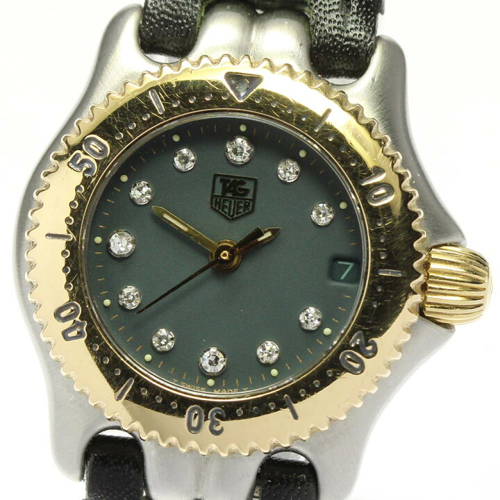 楽天市場】【TAG HEUER】タグホイヤー セル 11Pダイヤ ベゼルK18 S97  