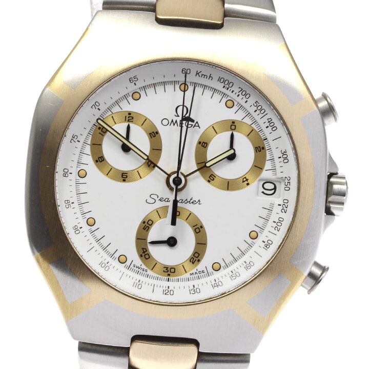 楽天市場】☆良品【OMEGA】オメガ シーマスター ポラリス クロノグラフ 