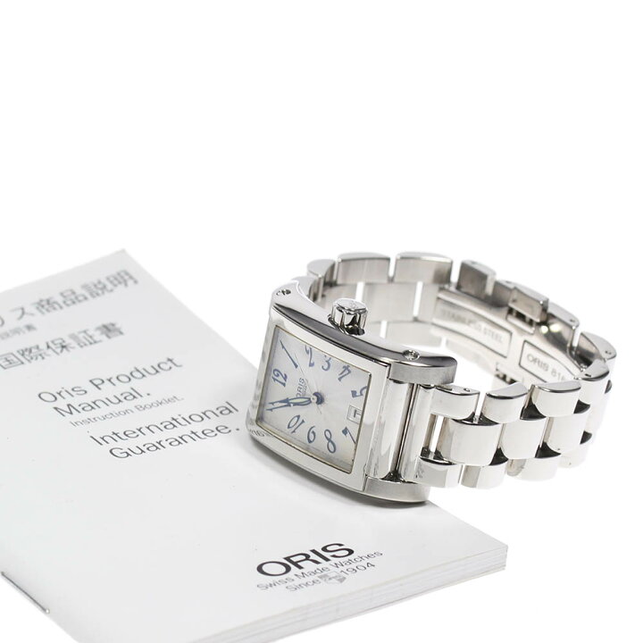 楽天市場】☆保証書付き【ORIS】オリス レクタンギュラー デイト 7526 