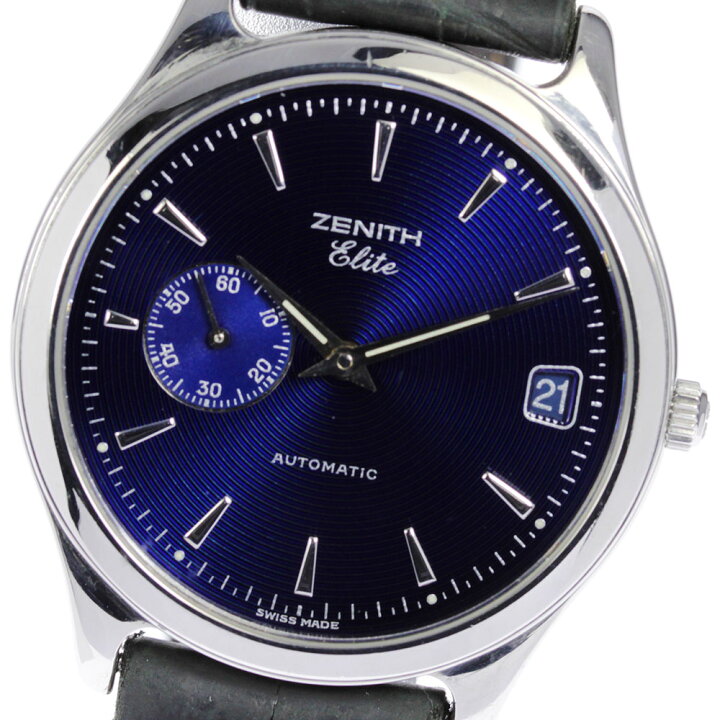 楽天市場】☆良品【ZENITH】ゼニス エリート デイト 90/01.0040.680 