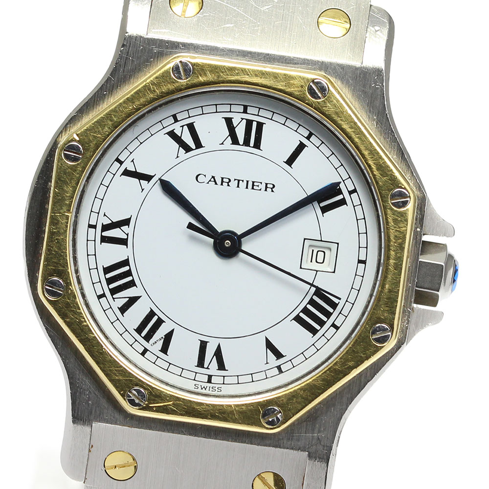 CARTIERカルティエ サントスオクタゴン 腕時計 自動巻き ベルトジャンク-