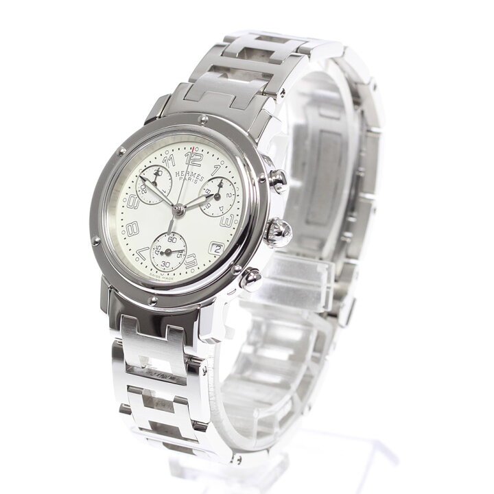 楽天市場】☆良品【HERMES】エルメス クリッパー クロノグラフ CL1.310  