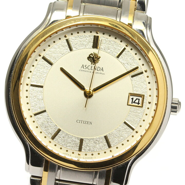 楽天市場】【CITIZEN】シチズン アセンダ 0317-C30692 クォーツ メンズ 