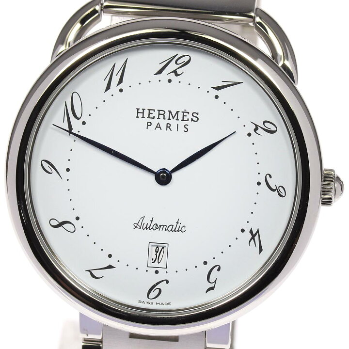楽天市場】☆美品【HERMES】エルメス アルソー デイト AR4.810 自動  