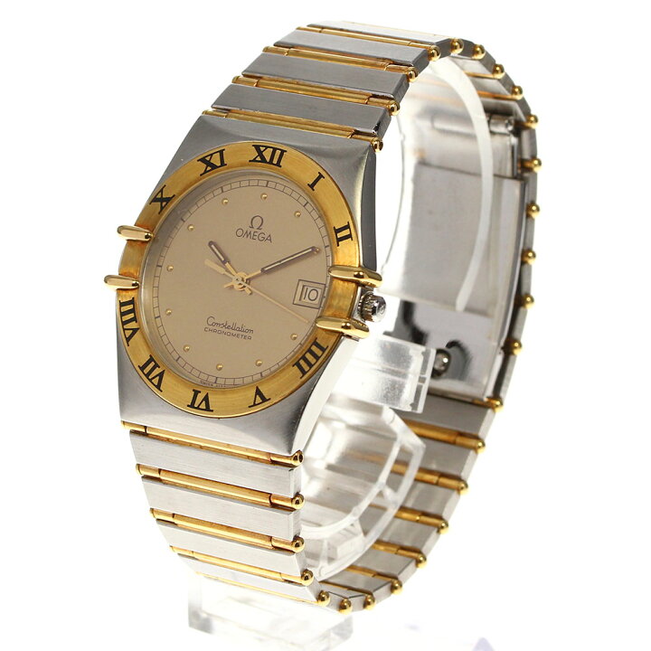 楽天市場】【OMEGA】オメガ コンステレーション フラットベゼル デイト  