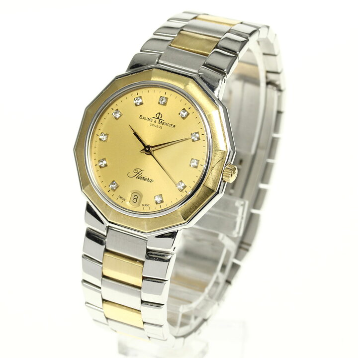 楽天市場】【Baume & Mercier】ボーム＆メルシェ リビエラ 11Pダイヤ  