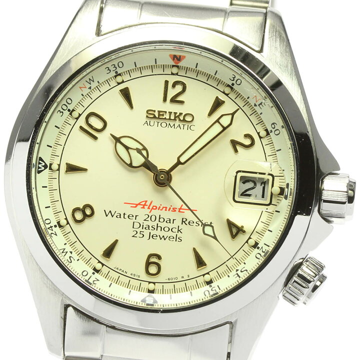楽天市場】【SEIKO】セイコー アルピニスト デイト 4S15-6000/SCVF007 