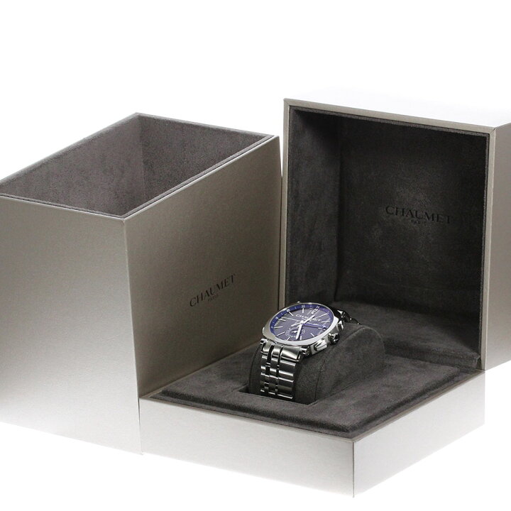 楽天市場】☆良品☆箱付き【Chaumet】ショーメ ダンディ GMT クロノ 