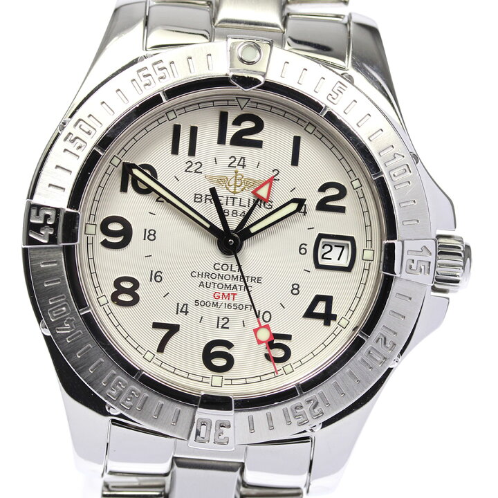 楽天市場】☆良品【BREITLING】ブライトリング コルト GMT デイト  