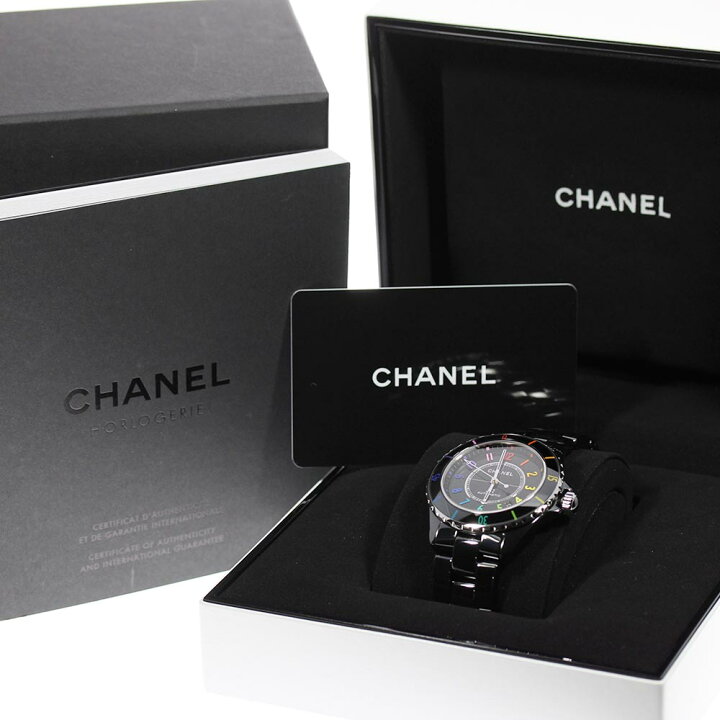 楽天市場】☆未使用品☆箱・保証書付き【CHANEL】シャネル J12 黒  