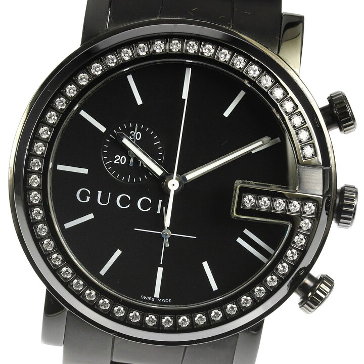 楽天市場】☆良品☆箱付き【GUCCI】グッチ 101 Gラウンド クロノグラフ  