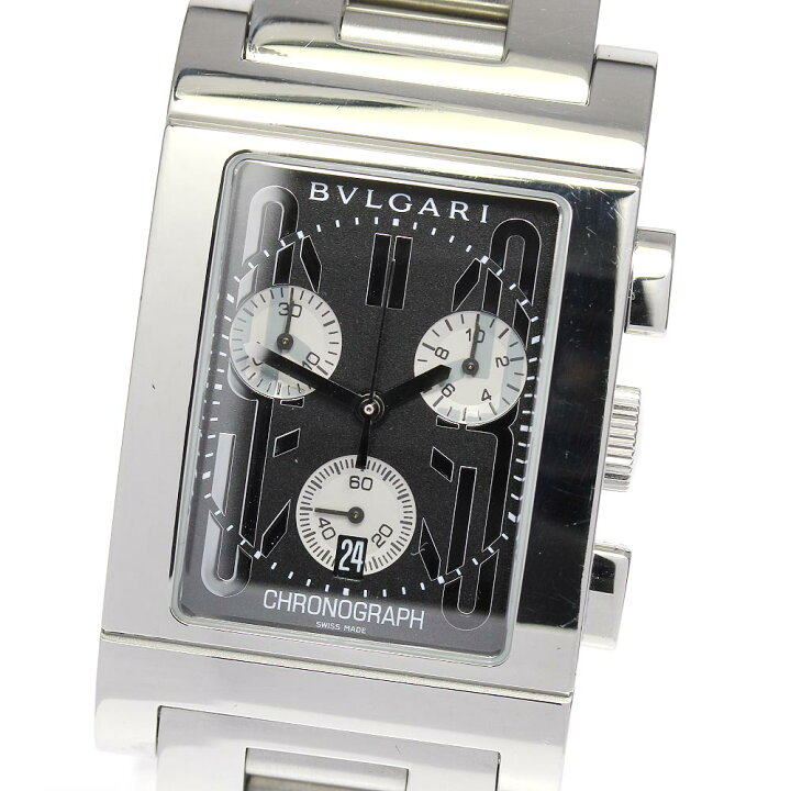 楽天市場】【BVLGARI】ブルガリ レッタンゴロ クロノグラフ デイト 