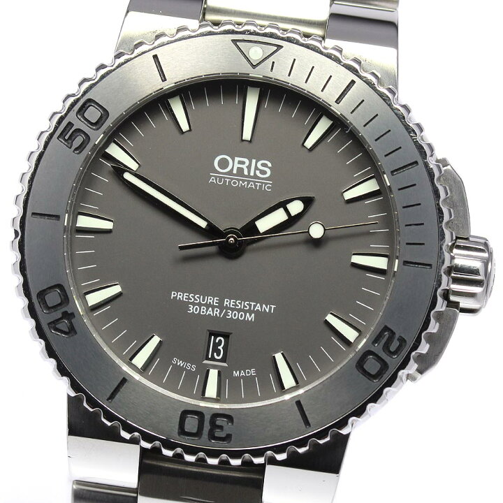 楽天市場】☆美品【ORIS】オリス アクイス デイト 7653 自動巻き  