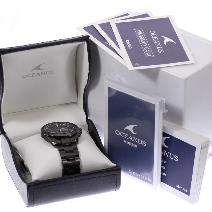 楽天市場】☆極美品☆箱・保証書付き【CASIO】カシオ オシアナス 