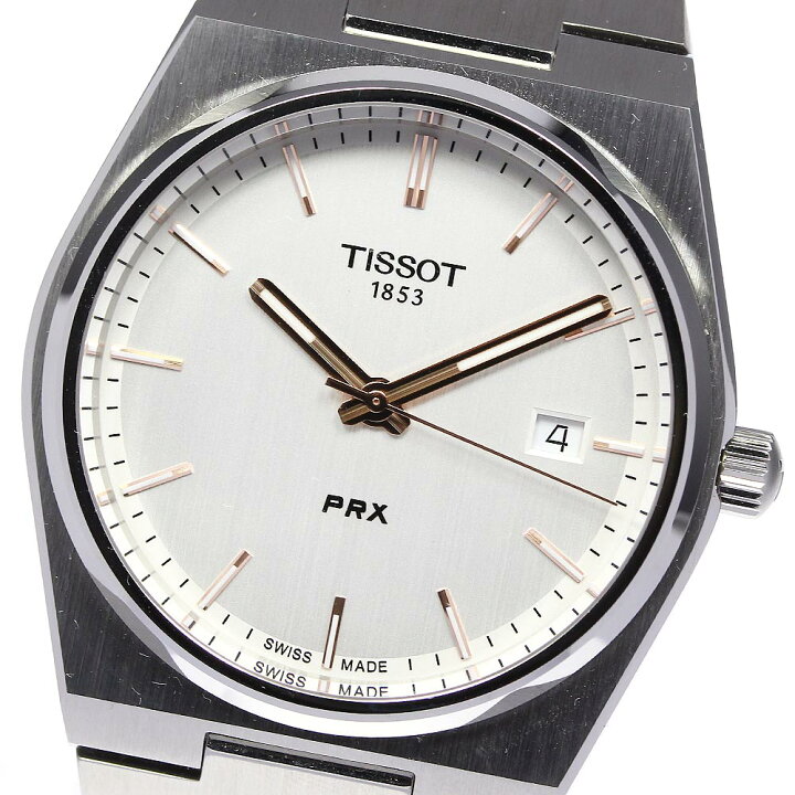 楽天市場】☆美品☆箱付き【TISSOT】ティソ PRX デイト T137410A 