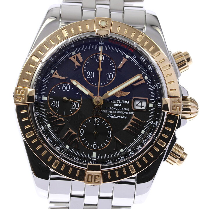 楽天市場】☆美品☆箱・保証書付き【BREITLING】ブライトリング クロノ 