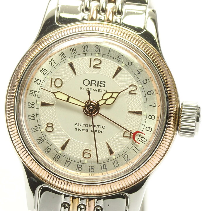 楽天市場】☆良品☆保証書付き【ORIS】オリス ポインターデイト 裏スケ 