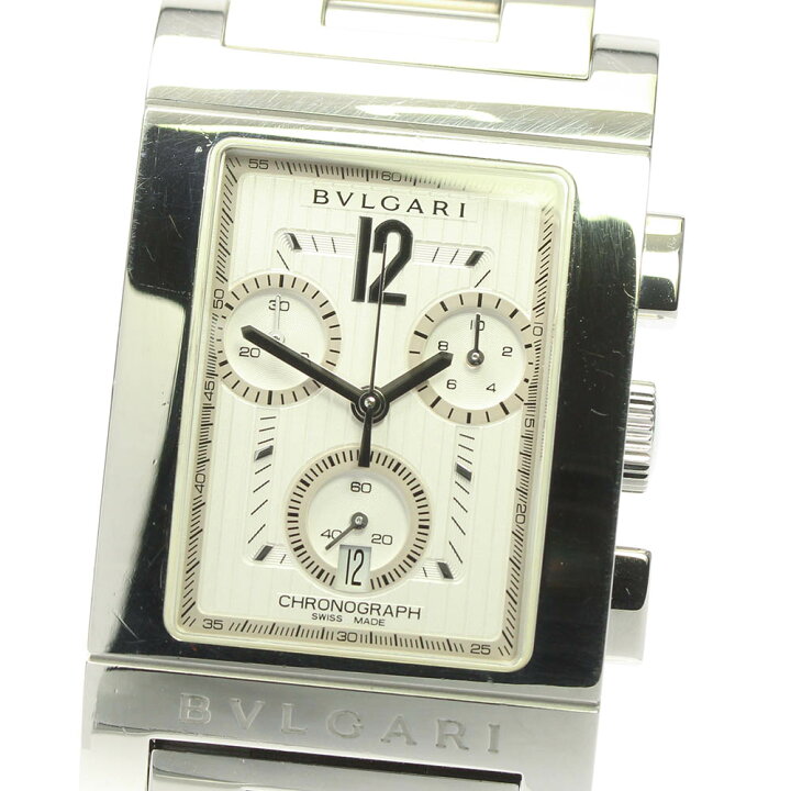 楽天市場】【BVLGARI】ブルガリ レッタンゴロ クロノグラフ RTC49S  