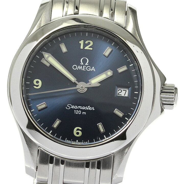 楽天市場】☆良品☆保証書付き【OMEGA】オメガ シーマスター120 デイト  