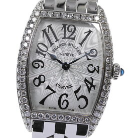 【FRANCK MULLER】フランクミュラー トノーカーベックス ダイヤベゼル 1752QZD クォーツ レディース【中古】