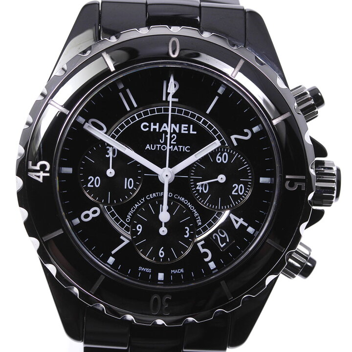 楽天市場】☆美品【CHANEL】シャネル J12 クロノグラフ H0940 自動巻き  
