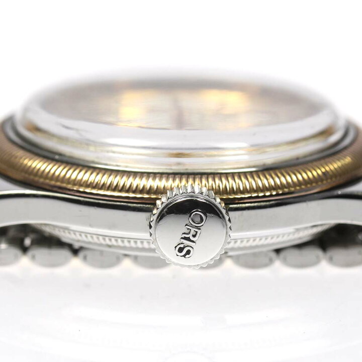 稼働品】オリス ORIS 7463B ポインターデイト 自動巻き 腕時計 AT楽天 