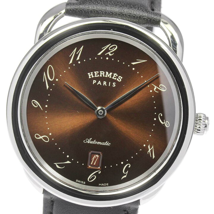 楽天市場】☆美品【HERMES】エルメス アルソー デイト AR7.710 自動 
