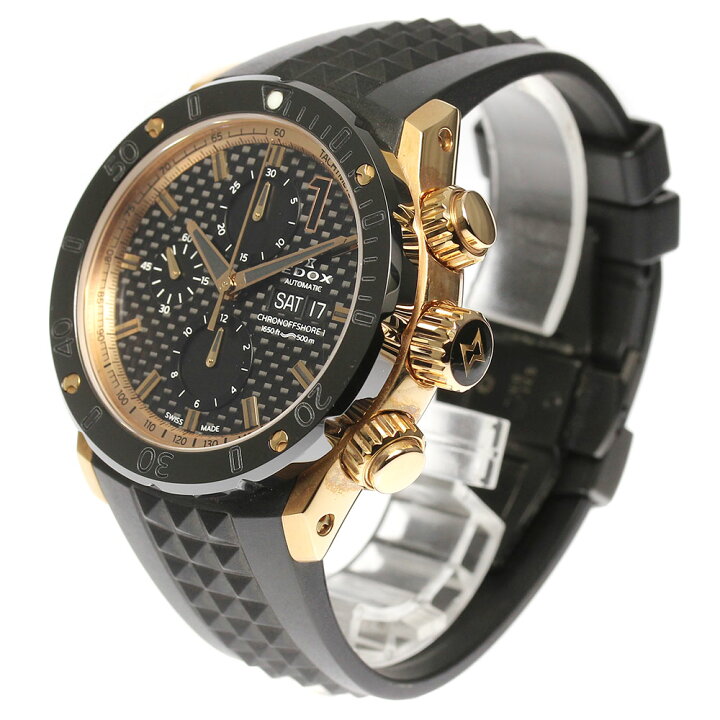 楽天市場】☆良品☆箱・保証書付き【EDOX】エドックス クロノ 