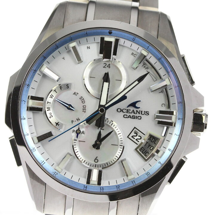 楽天市場】☆極美品☆箱・保証書付き【CASIO】カシオ オシアナス GPS 