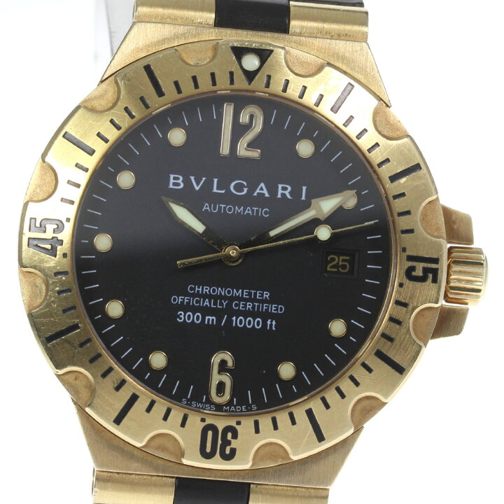 楽天市場】【BVLGARI】ブルガリ ディアゴノ スクーバ K18YG デイト  