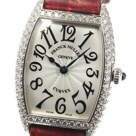 【FRANCK MULLER】フランクミュラー トノーカーベックス ダイヤベゼル 1752QZD クォーツ レディース【ev20】【中古】