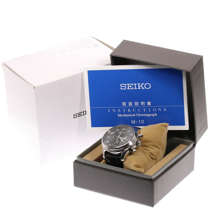 楽天市場】☆良品☆箱付き【SEIKO】セイコー プレサージュ クロノ 