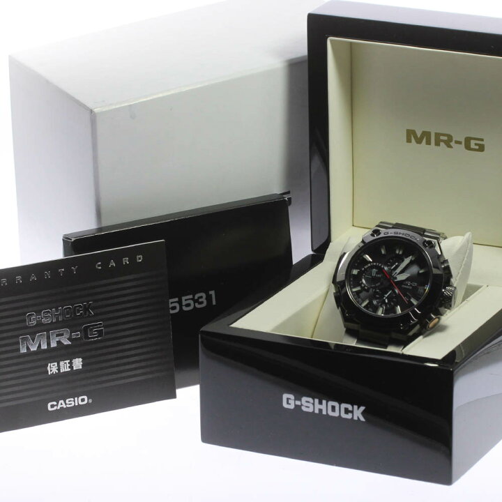 楽天市場】☆美品☆箱・保証書付き【CASIO】カシオ Gショック MR-G 黒 