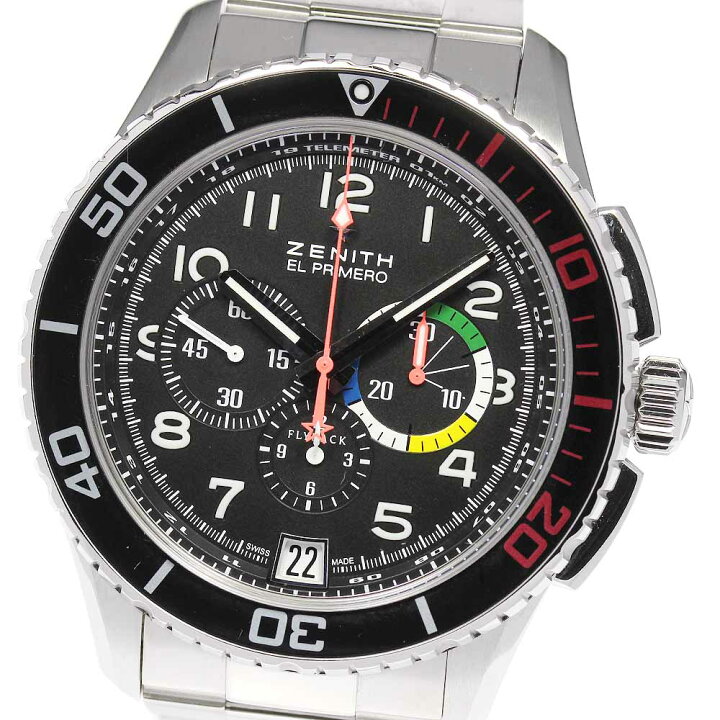 楽天市場】☆良品☆箱付き【ZENITH】ゼニス エルプリメロ ストラトス 