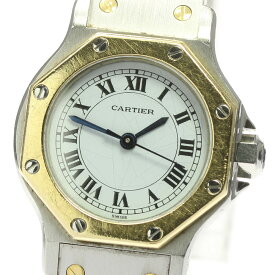 ☆訳あり【CARTIER】カルティエ サントスオクタゴンSM 自動巻き レディース【中古】