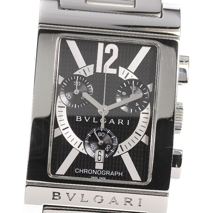 楽天市場】☆箱・保証書付き【BVLGARI】ブルガリ レッタンゴロ クロノ 