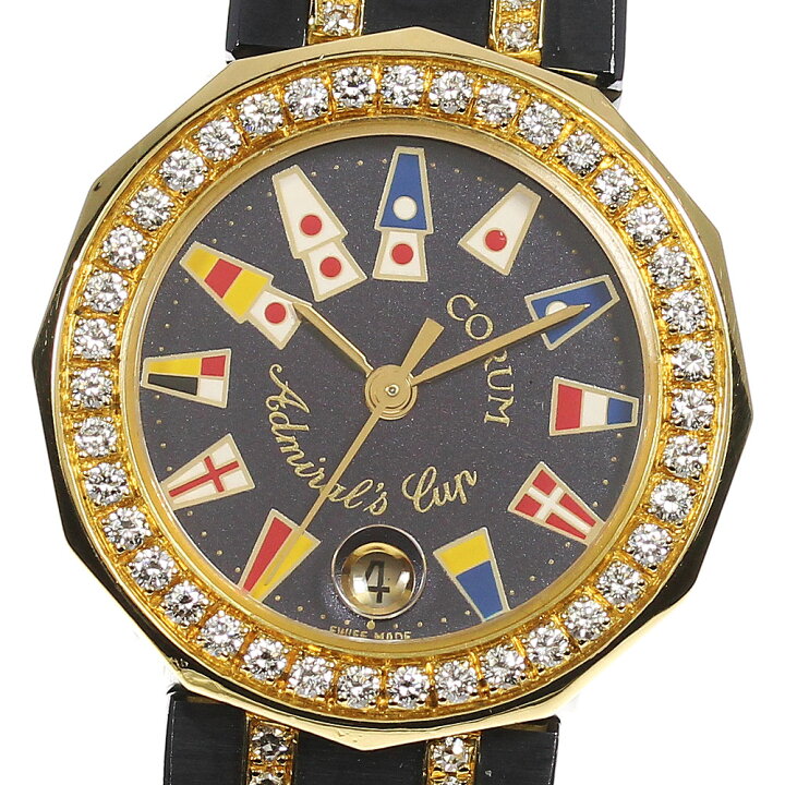 楽天市場】【CORUM】コルム アドミラルズカップ デイト ガンブルー  